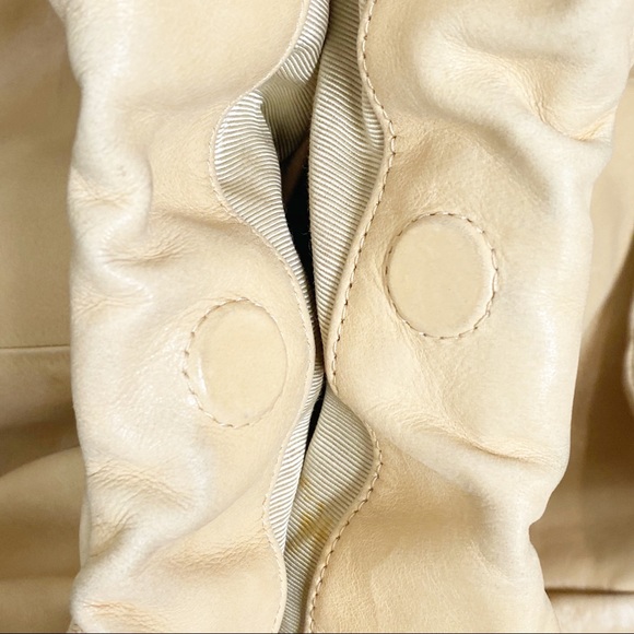 Badgley Mischka Leather Hobo Bag Tan - Picture 10 of 16